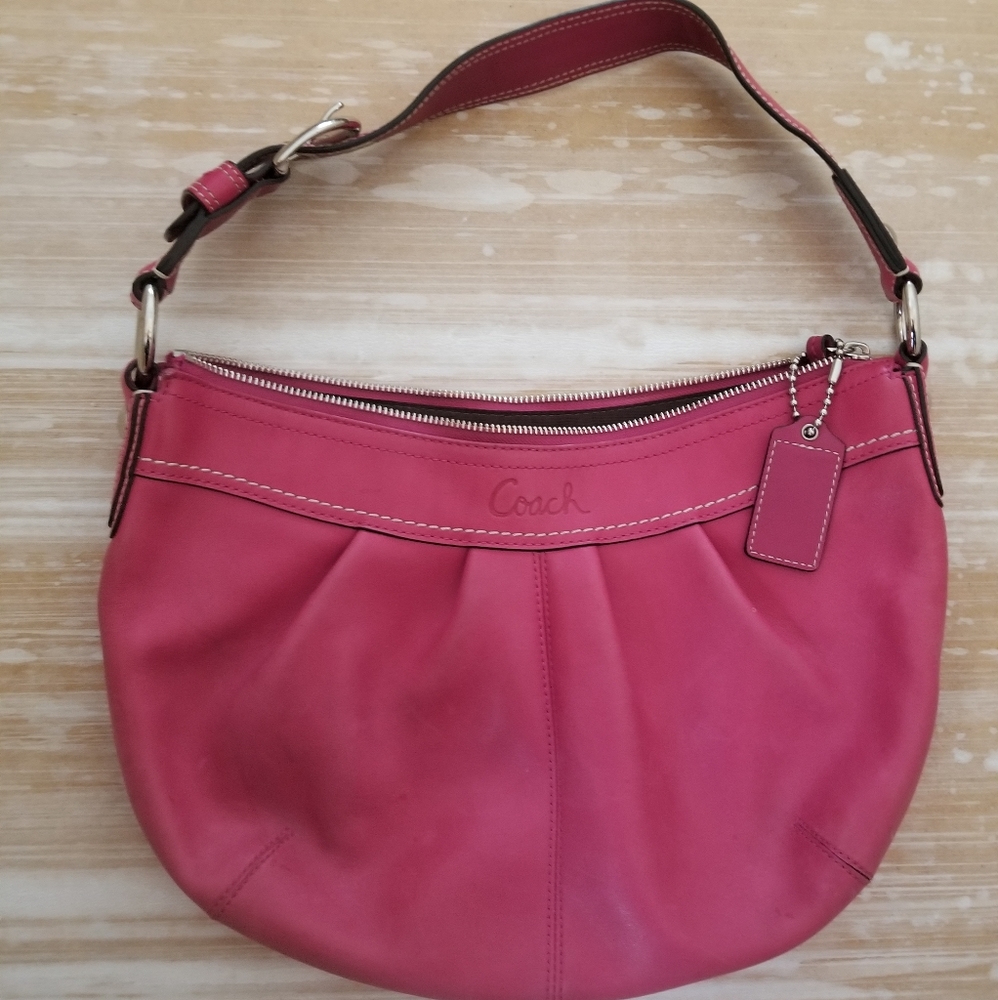 Pink Leather Coach